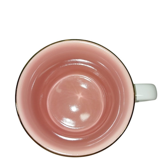 David's Tea Mug Pink, White and Gold - Picture 6 of 8